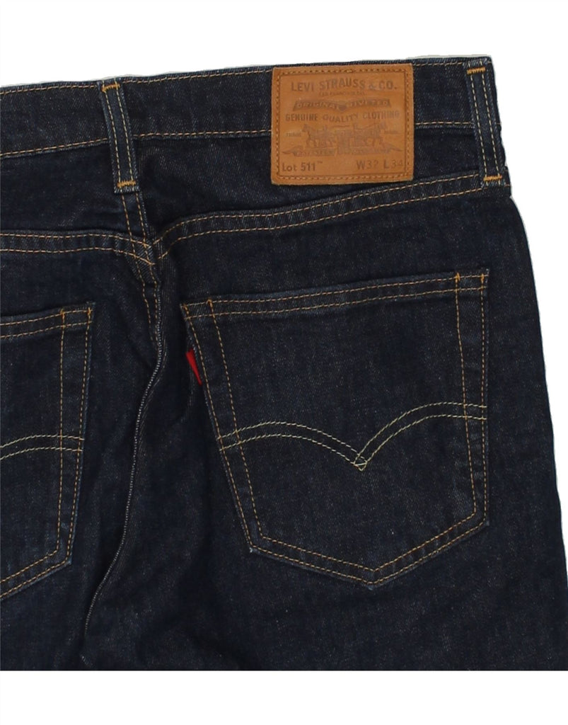 LEVI'S Mens 511 Slim Jeans W32 L29 Navy Blue | Vintage Levi's | Thrift | Second-Hand Levi's | Used Clothing | Messina Hembry 