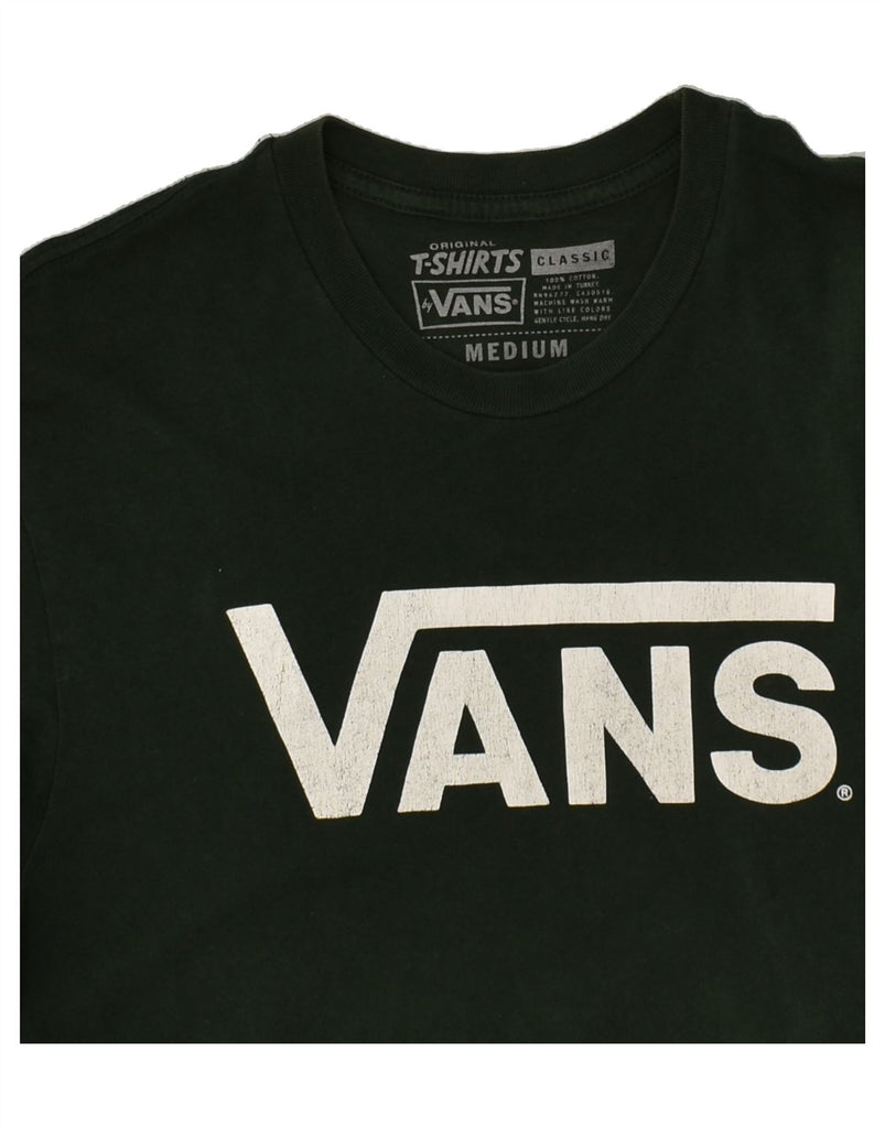 VANS Mens Classic Classic Fit Graphic T-Shirt Top Medium Green Cotton | Vintage Vans | Thrift | Second-Hand Vans | Used Clothing | Messina Hembry 