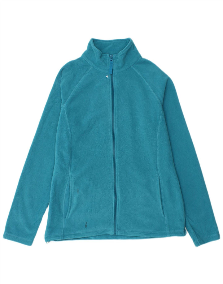 Mountain Warehouse Womens Fleece Jacket UK 12 Medium Turquoise Polyester