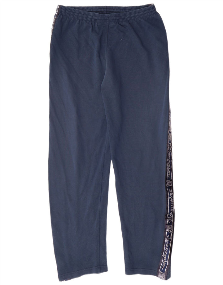 Champion Mens Tracksuit Trousers Large Navy Blue Cotton