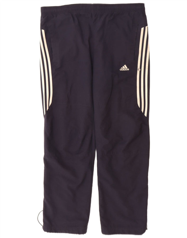 ADIDAS Mens Tracksuit Trousers Joggers XS Navy Blue Polyester