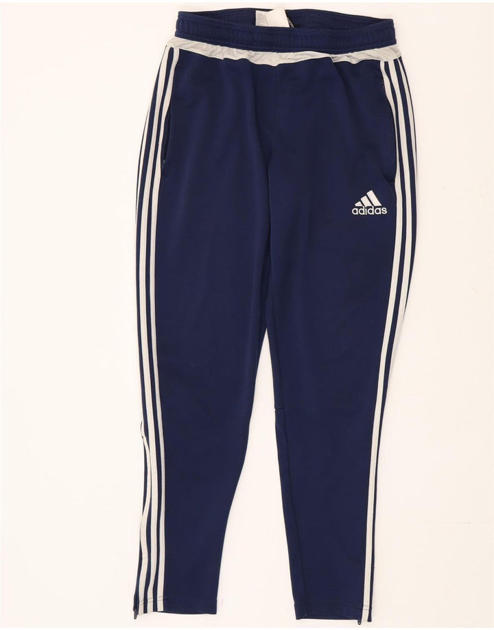 Adidas Mens Climacool Tracksuit Trousers Medium  Navy Blue Polyester