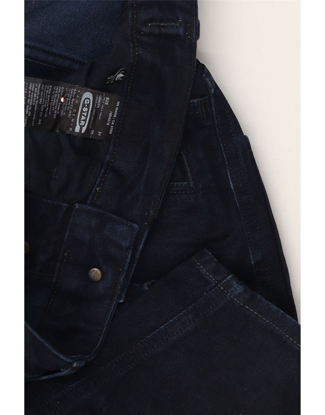 G-Star Mens Slim Jeans W31 L28 Navy Blue Cotton