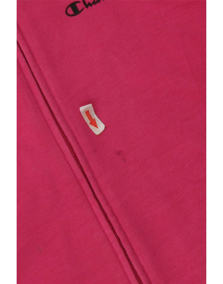 Champion Womens Tracksuit Top Jacket UK 12 Medium Pink