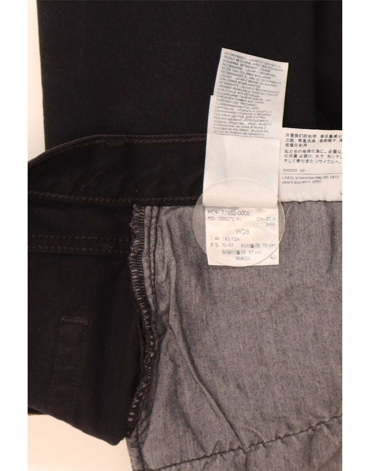 Levi's Womens Denim Skirt W28 Medium Black Cotton