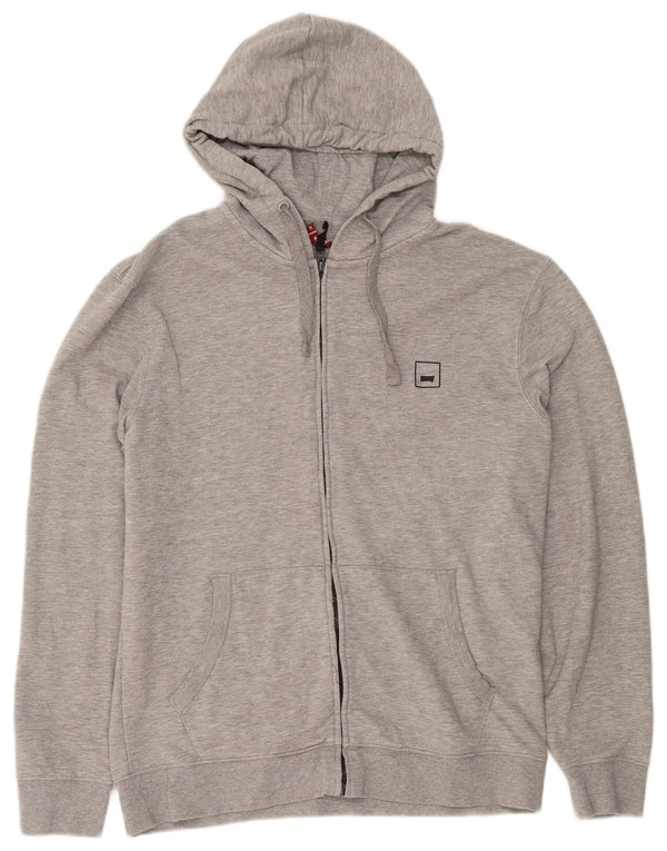 Carrera Womens Zip Hoodie Sweater UK 18 XL Grey Flecked Cotton