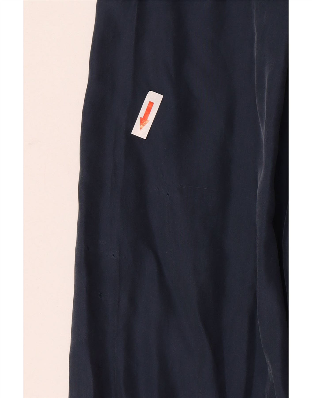 Vintage Mens Shirt Large Navy Blue Silk