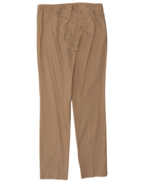 Trussardi Womens Slim Casual Trousers IT 42 Medium W28 L29 Beige Cotton