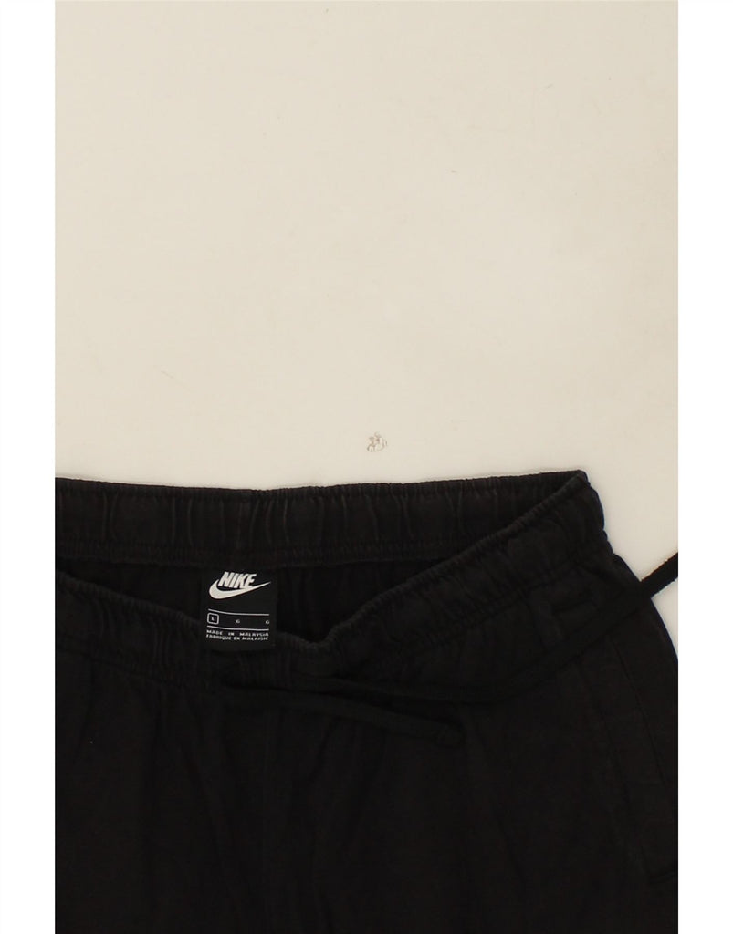 NIKE Mens Sport Shorts Large Black Cotton | Vintage Nike | Thrift | Second-Hand Nike | Used Clothing | Messina Hembry 