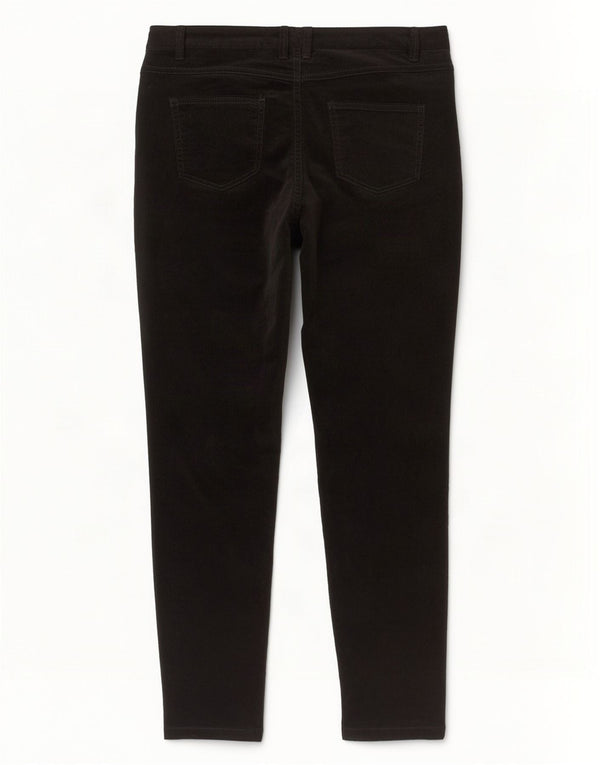 Marks & Spencer Womens High Waist Corduroy Trousers UK 12 Medium W32 L29 Bl