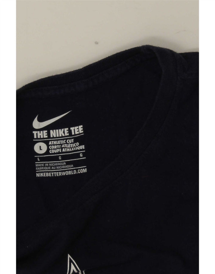 Nike Mens Graphic T-Shirt Top Large Navy Blue