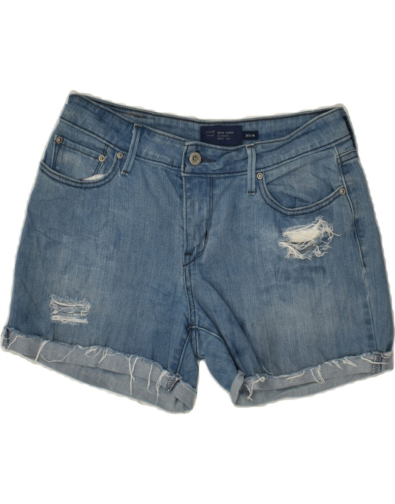 LEVI'S Womens Classic Distressed Denim Shorts UK 12 Medium W29 Blue Cotton | Vintage Levi's | Thrift | Second-Hand Levi's | Used Clothing | Messina Hembry 