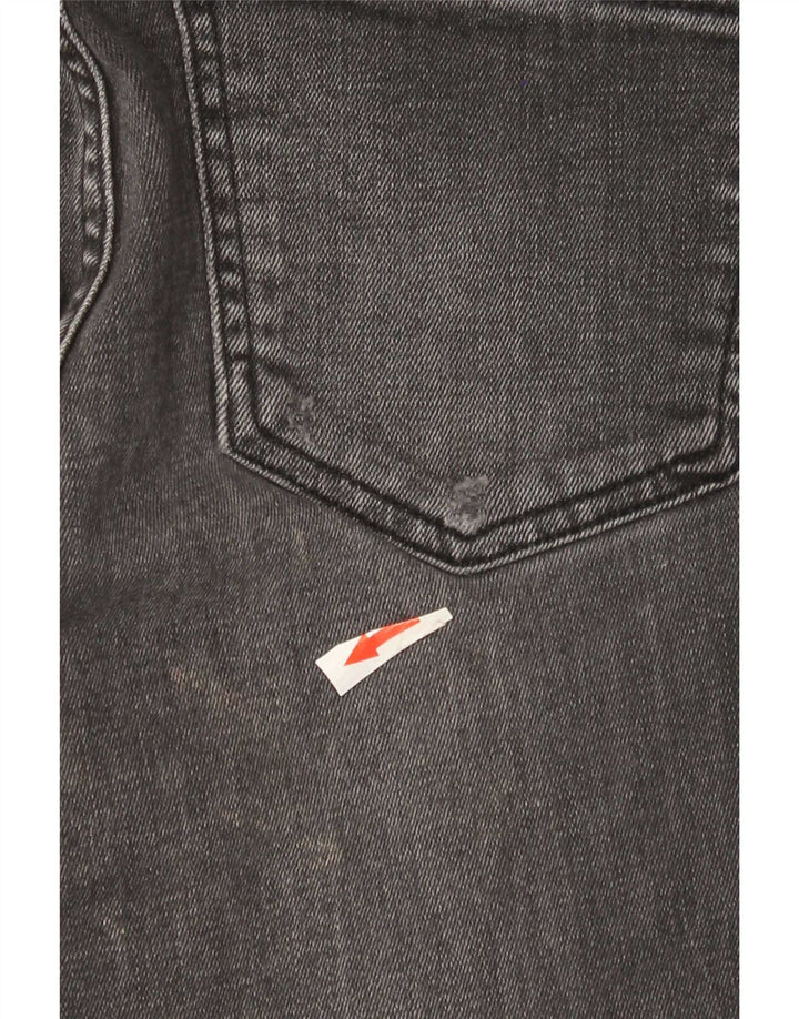 Zara Womens Distressed Skinny Jeans EU 40 Medium W30 L28 Black
