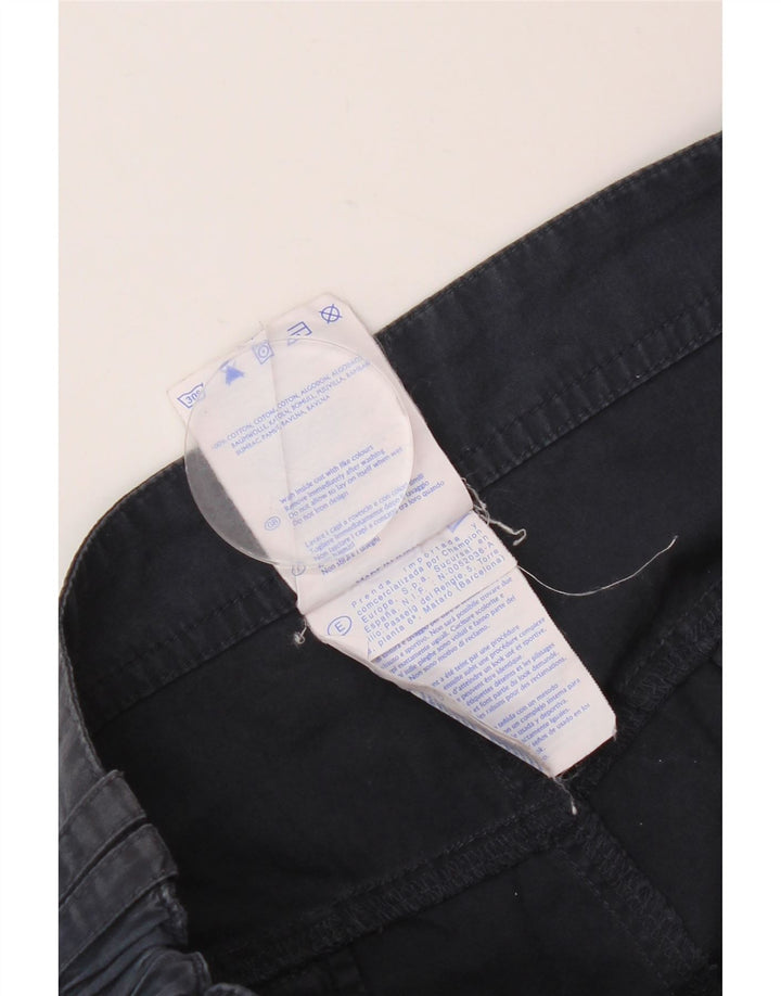 CHAMPION Mens Regular Fit Cargo Shorts Small W29  Navy Blue Cotton