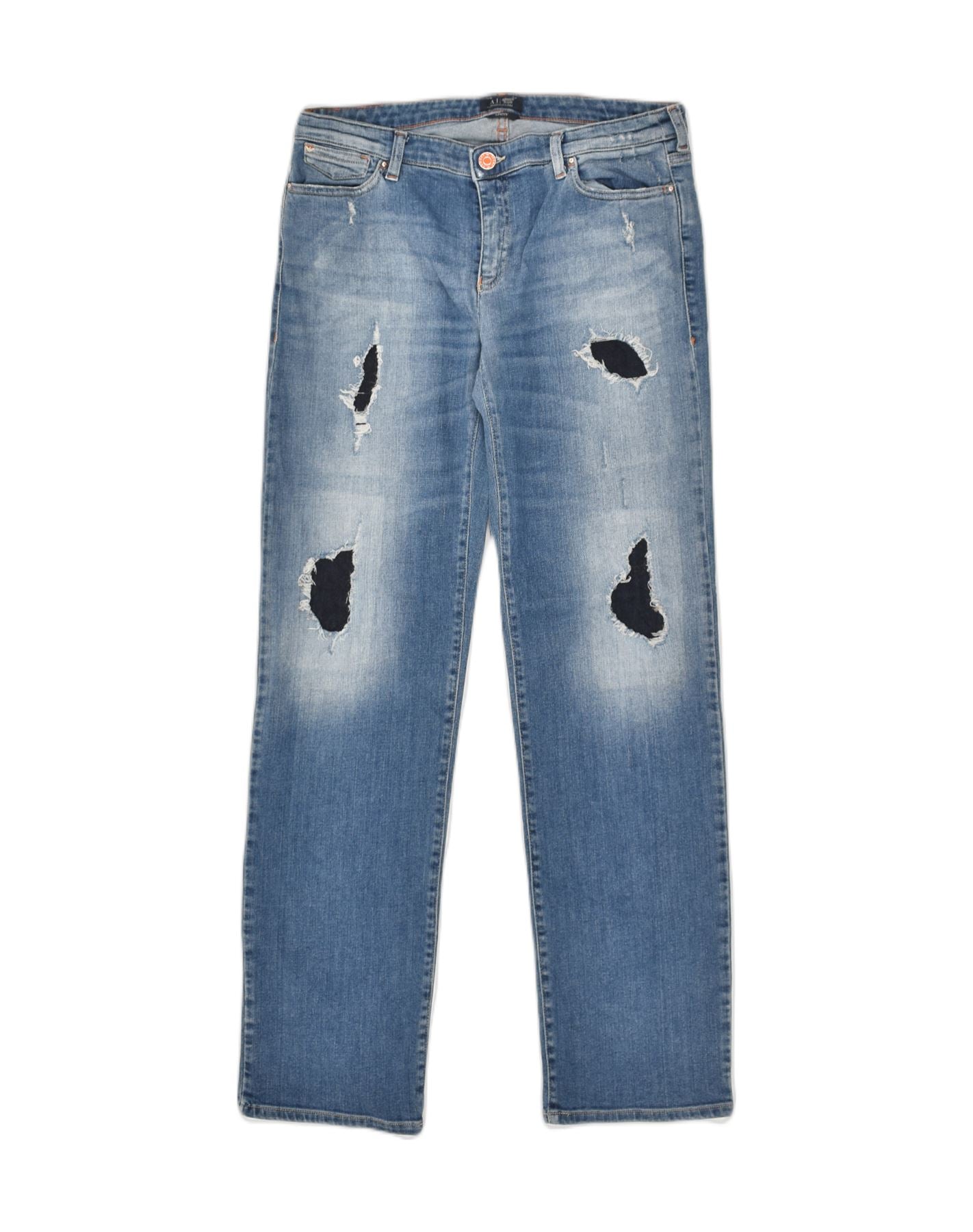 Armani deals jeans distressed