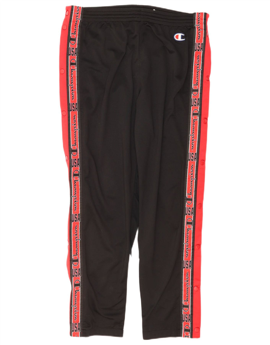 Champion Mens Graphic Tracksuit Trousers Medium Black Colourblock