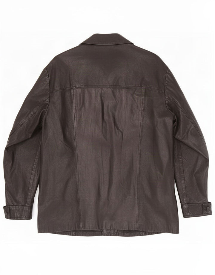 Vintage Mens Leather Jacket UK 38 Medium Black