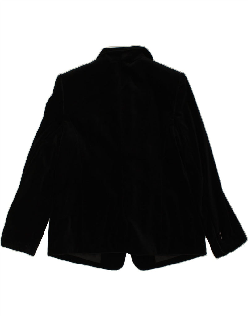 PETER HAHN Womens 2 Button Blazer Jacket UK 18 XL Black Cotton Vintage Peter Hahn and Second-Hand Peter Hahn from Messina Hembry 