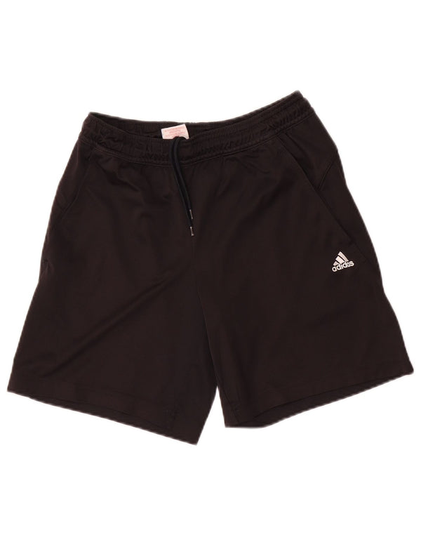Adidas Boys Climalite Sport Shorts 9-10 Years XS Black Polyester