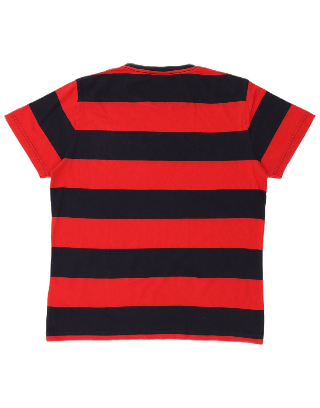 GANT Mens T-Shirt Top Medium Red Striped Cotton
