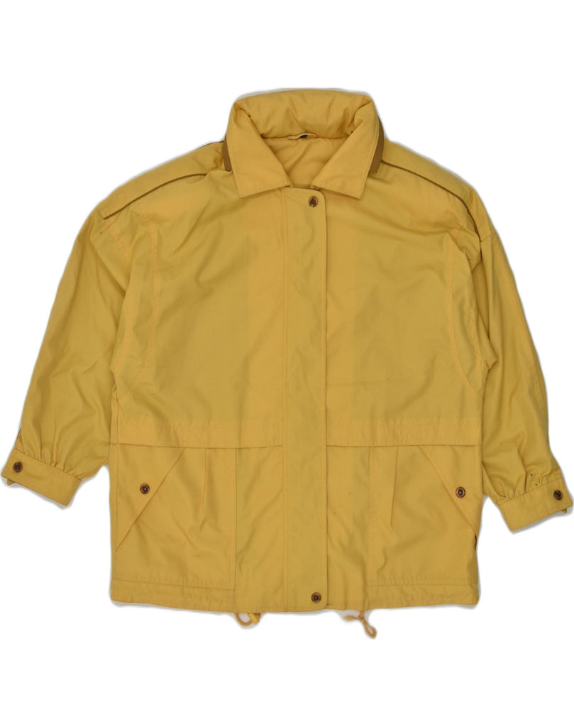 VINTAGE Womens Oversized Utility Jacket EU 42 Large Yellow Polyester | Vintage Vintage | Thrift | Second-Hand Vintage | Used Clothing | Messina Hembry 