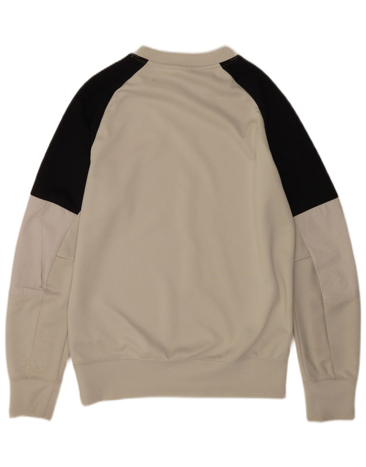 Nike Mens Graphic Sweatshirt Jumper Small Grey Colourblock Polyester