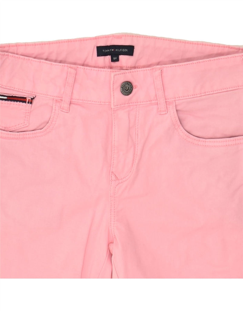 TOMMY HILFIGER Girls Slim Jeans 14-15 Years W28 L28  Pink Cotton | Vintage Tommy Hilfiger | Thrift | Second-Hand Tommy Hilfiger | Used Clothing | Messina Hembry 
