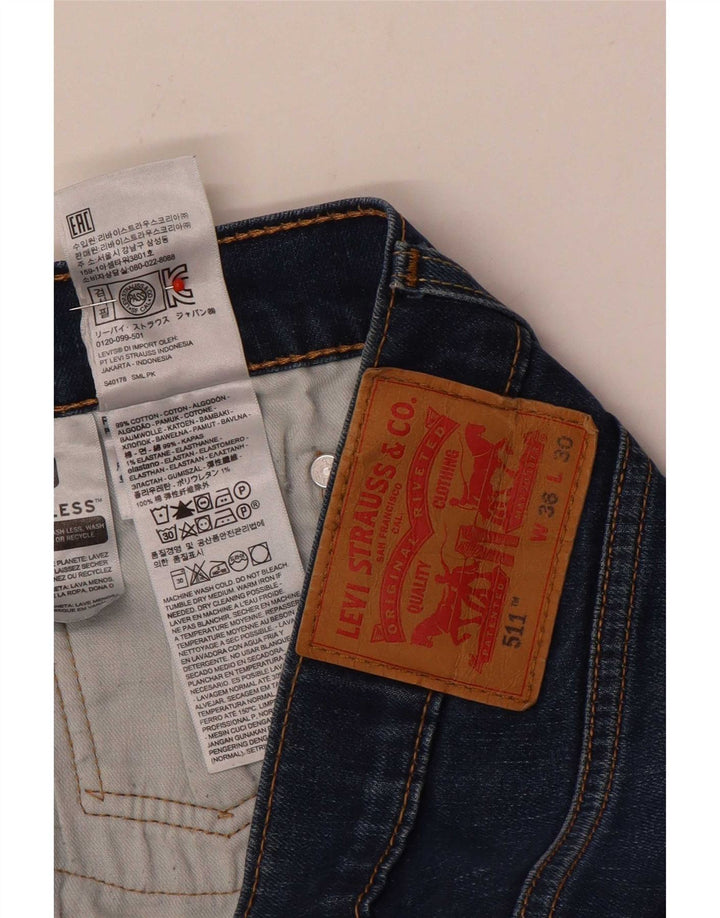 Levi's Mens 511 Slim Jeans W36 L30 Blue Cotton