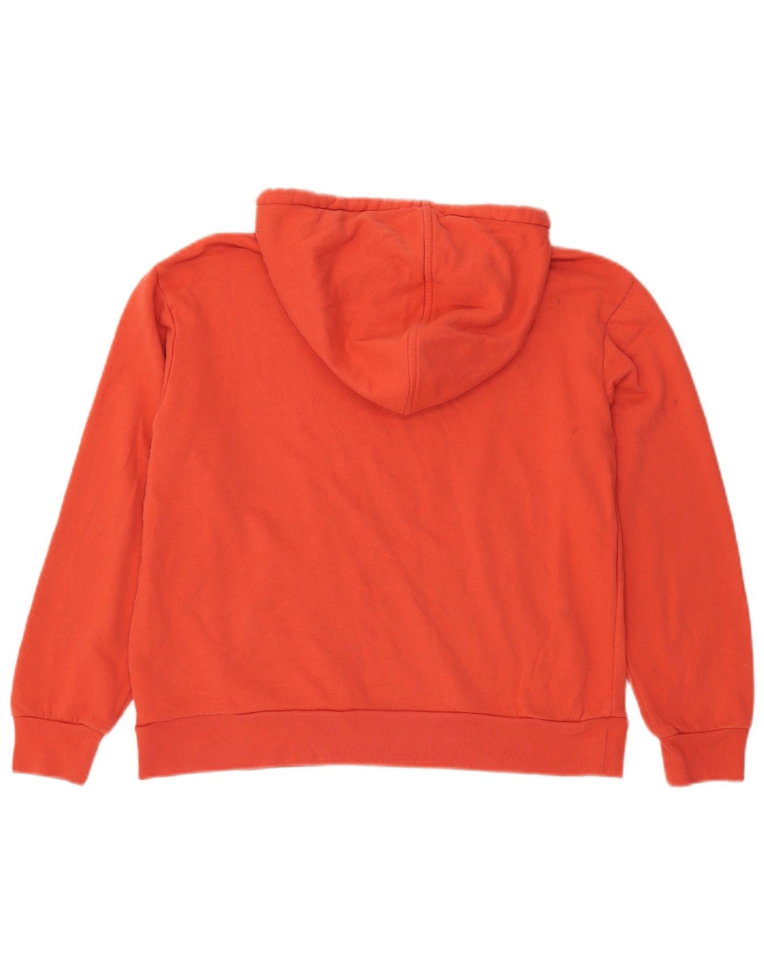 Marks & Spencer Womens Oversized Hoodie Jumper UK 12 Medium Orange Cotton