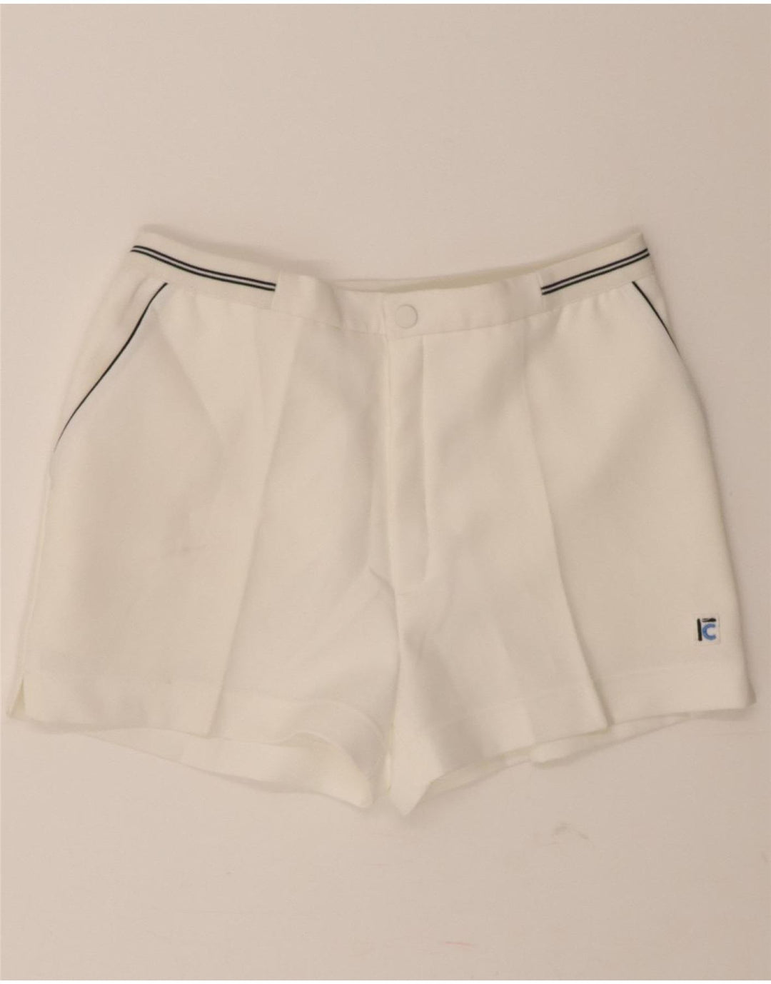 CAMPAGNOLO Womens Casual Shorts IT 50 XL W30 White Polyester Vintage Campagnolo and Second-Hand Campagnolo from Messina Hembry 