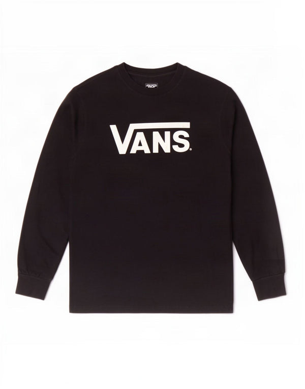 Vans Mens Classic Fit Graphic Top Long Sleeve Medium Black Cotton