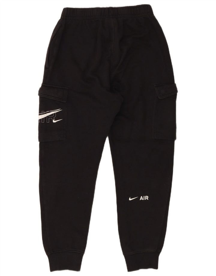 Nike Mens Graphic Cargo Tracksuit Trousers Joggers Small  Black Cotton