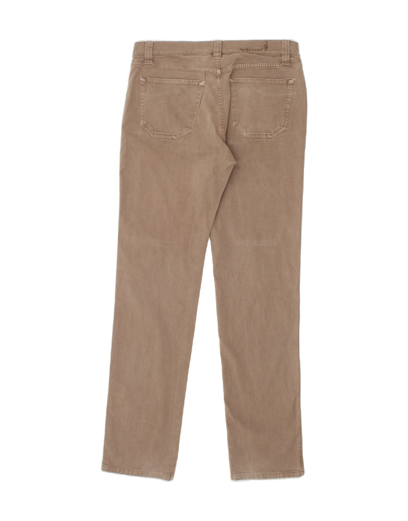 JECKERSON Womens Slim Casual Trousers W26 L34 Brown Cotton Vintage Jeckerson and Second-Hand Jeckerson from Messina Hembry 