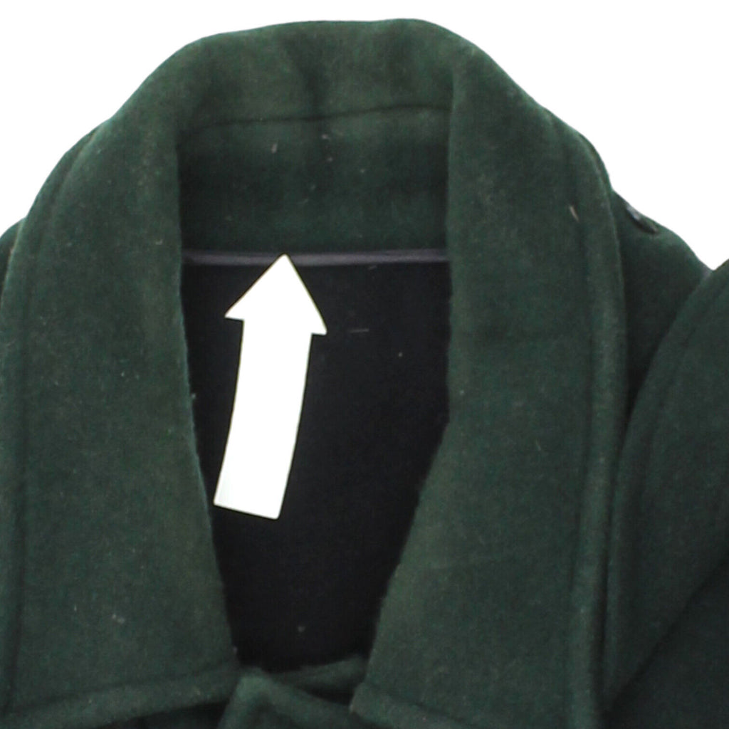 Paul & Shark Mens Green Wool Cashmere Duffle Coat | Vintage High End Designer | Vintage Messina Hembry | Thrift | Second-Hand Messina Hembry | Used Clothing | Messina Hembry 