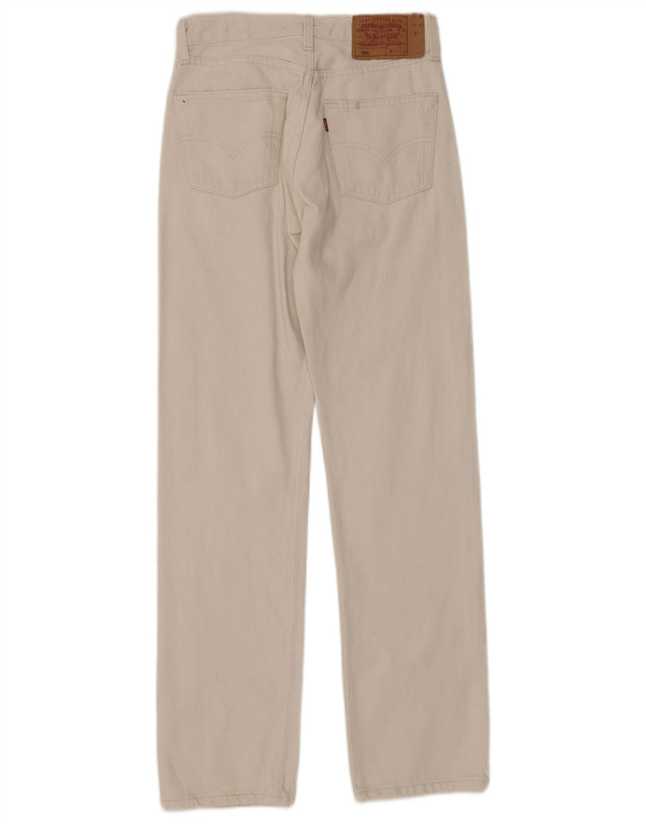 Levi's Womens 501 Straight Jeans W28 L32 White Cotton