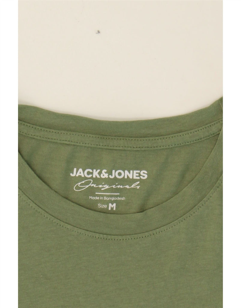 JACK & JONES Mens Graphic T-Shirt Top Medium Green Cotton Vintage Jack & Jones and Second-Hand Jack & Jones from Messina Hembry 