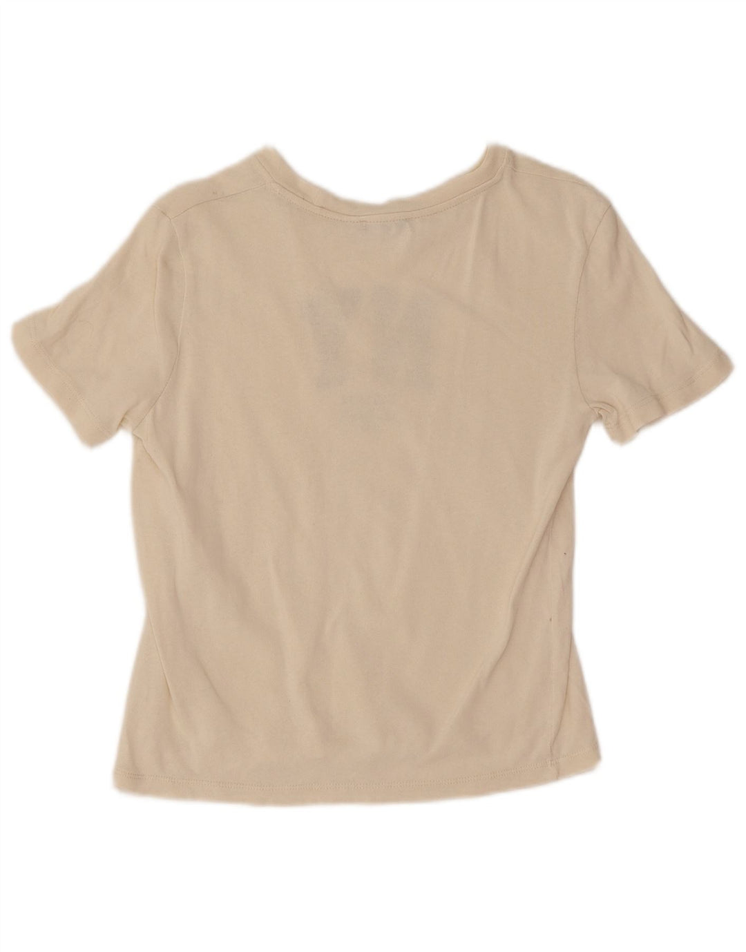 Zara Womens Graphic T-Shirt Top UK 12 Medium White