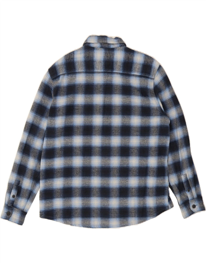 THE STRONGHOLD Mens Flannel Shirt XL Navy Blue Check Cotton Vintage The Stronghold and Second-Hand The Stronghold from Messina Hembry 