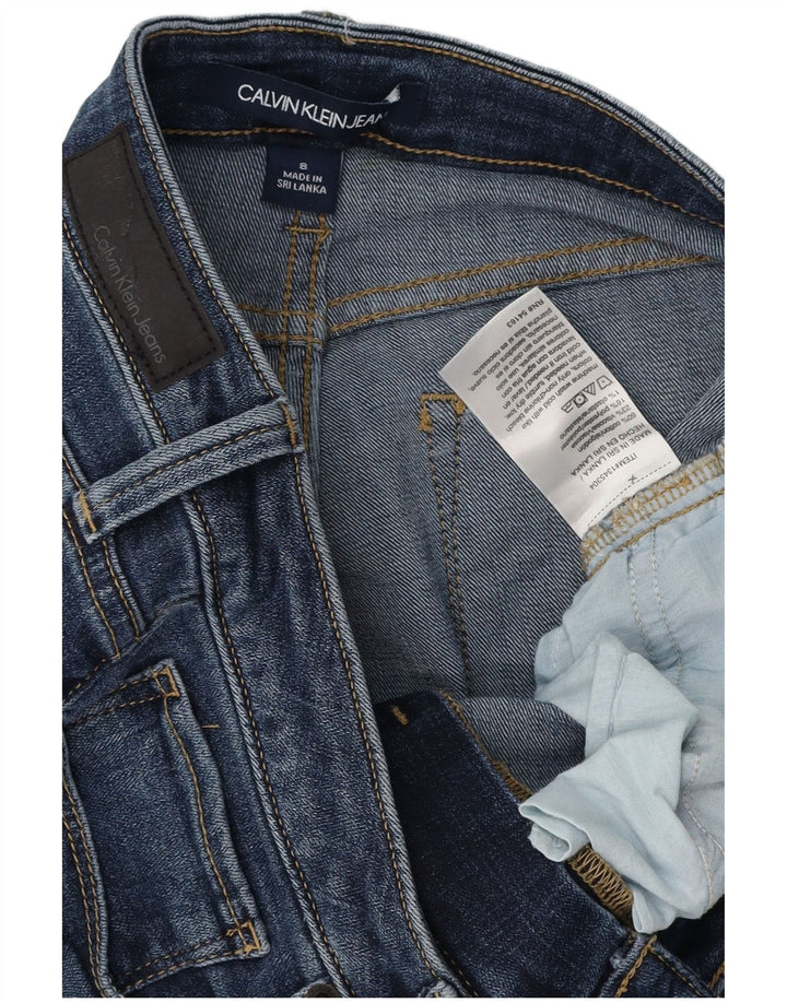 CALVIN KLEIN Womens Skinny Jeans US 8 Medium W30 L28 Blue Cotton