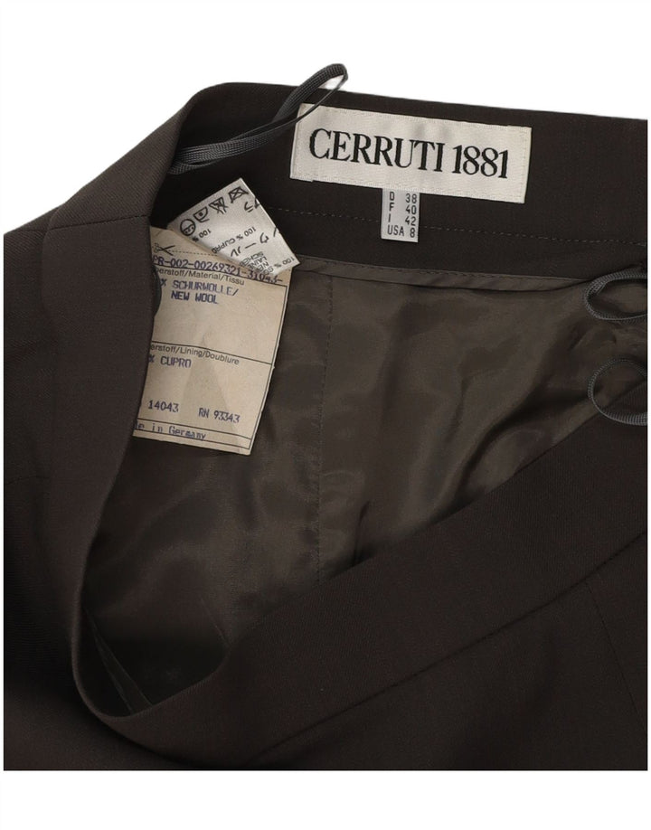 CERRUTI 1881 Womens Pencil Skirt IT 42 Medium W28  Grey Wool