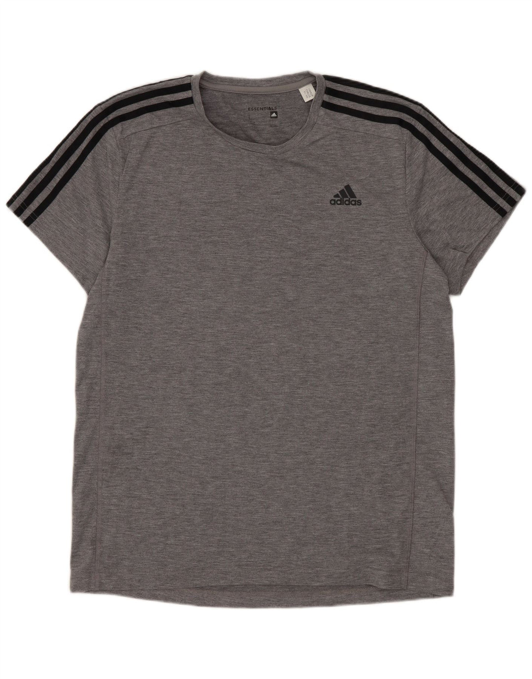 Adidas Mens Climalite T-Shirt Top Large Grey Cotton