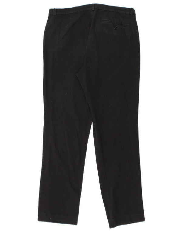 Ralph Lauren Womens Casual Trousers US 6 Medium W28 L25 Black Cotton