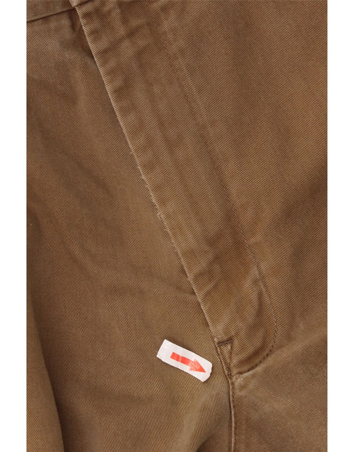 Marks & Spencer Mens Blue Harbour Straight Chino Trousers W38 L29 Brown