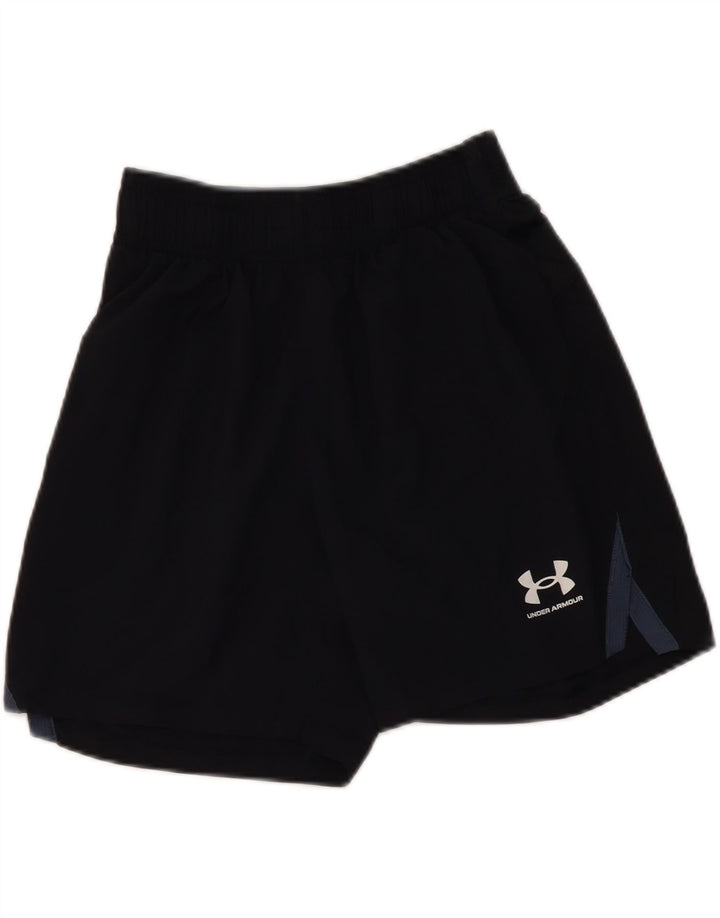 Under Armour Womens Sport Shorts UK 14 Medium  Black Polyester