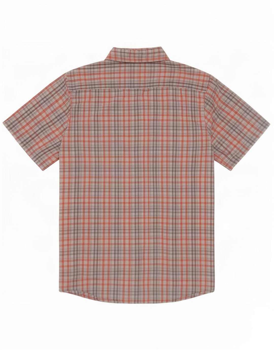 Lee Mens Short Sleeve Regular Fit Shirt Small Grey Check Cotton