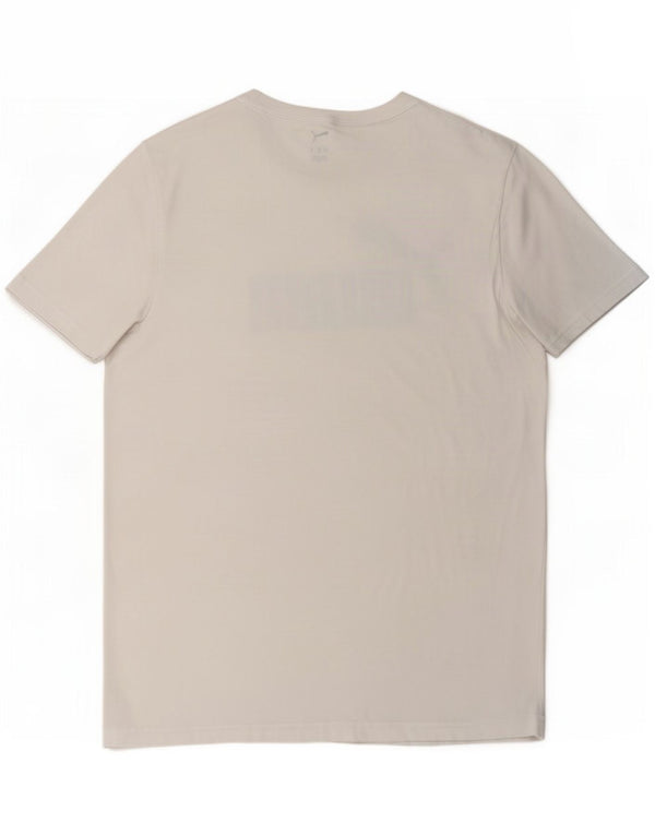 Puma Mens Graphic T-Shirt Top Large White
