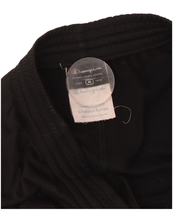 CHAMPION Mens Tracksuit Trousers Medium  Black Polyester