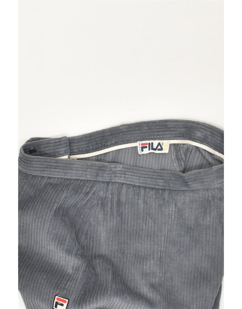 FILA Womens Straight Corduroy Trousers IT 46 Large W29 L29 Grey Cotton | Vintage Fila | Thrift | Second-Hand Fila | Used Clothing | Messina Hembry 