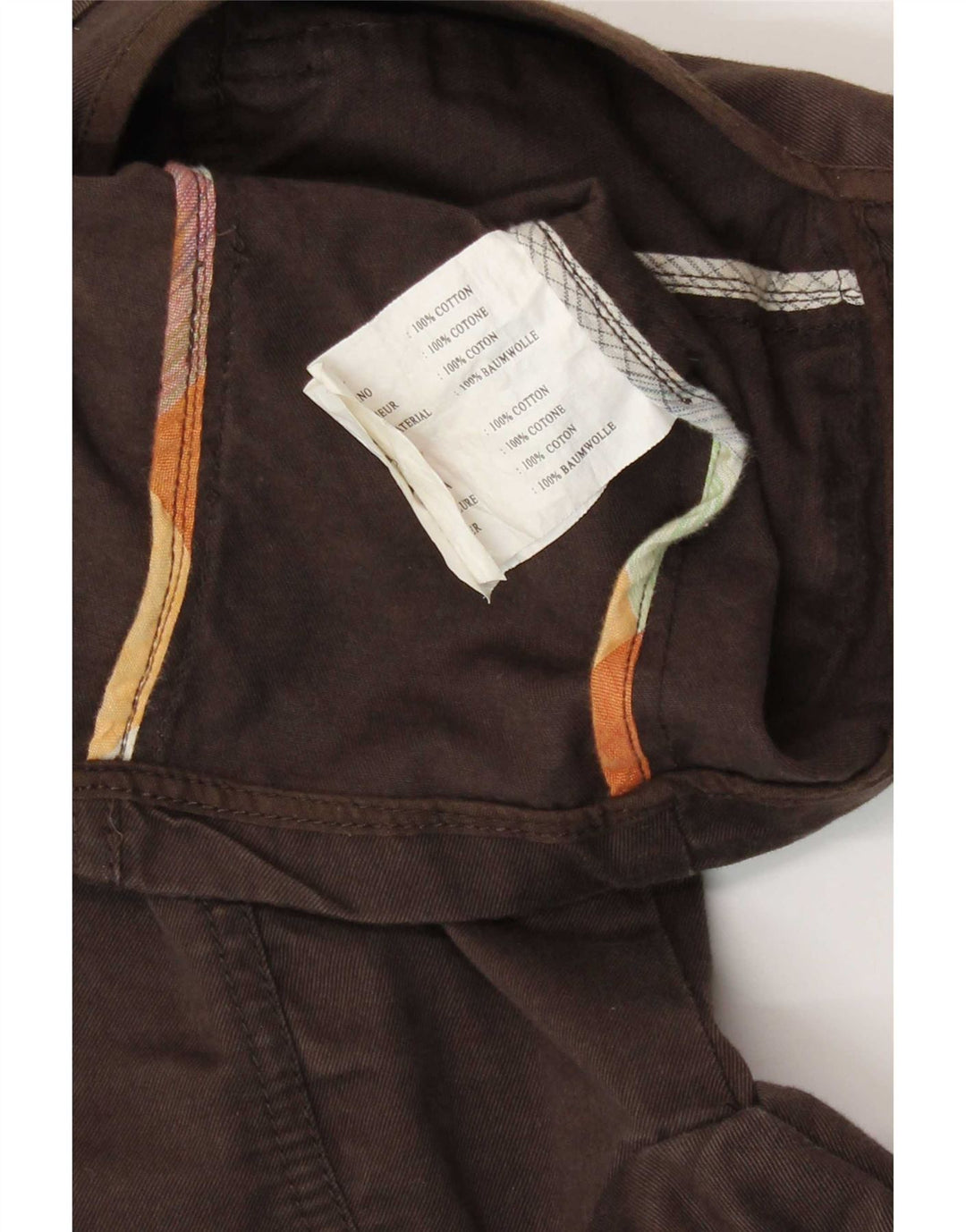 Woolrich Womens Military Jacket UK 8 Small Brown Cotton