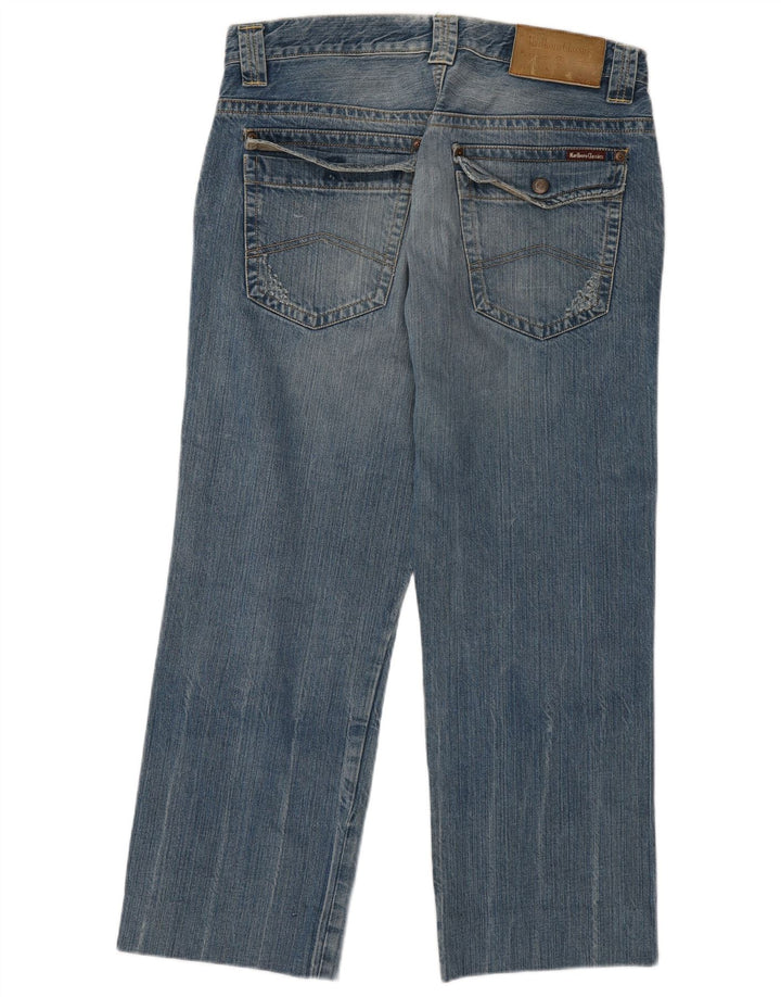 Marlboro Classics Mens Straight Jeans W33 L27 Blue Cotton